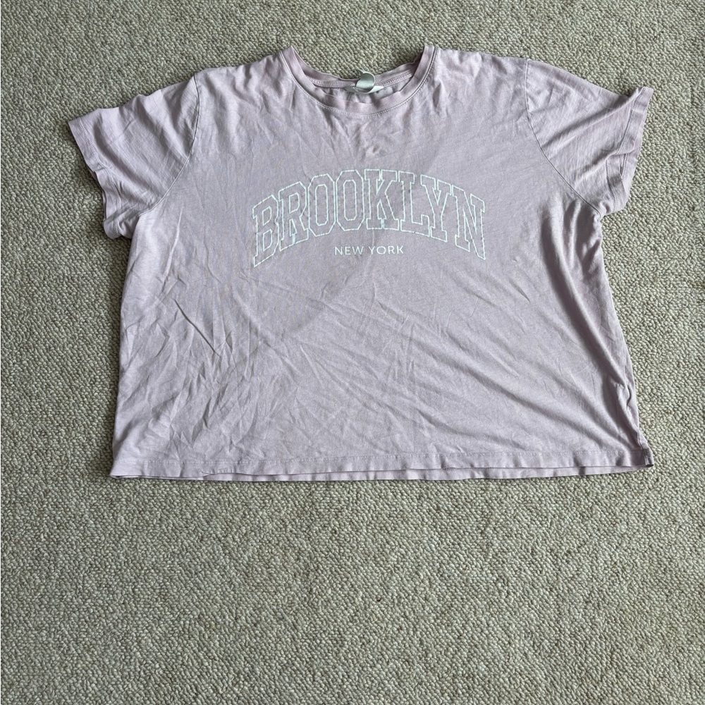 Oversized Pink Brooklyn NY tshirt